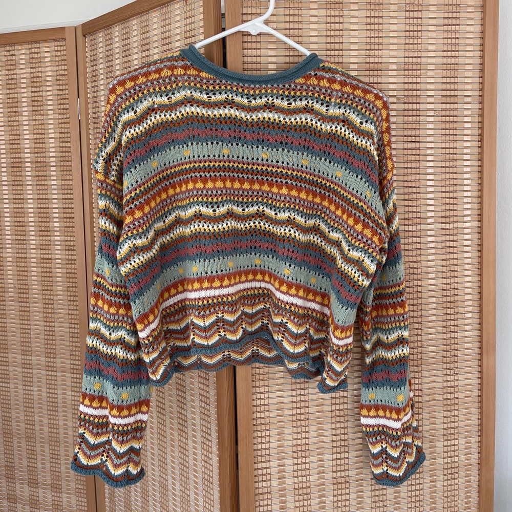 Ghanda Crochet long sleeve🧡💛💙
